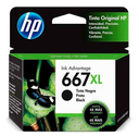 HP 667XL Black Original Ink Cartridge, 3YM81AL