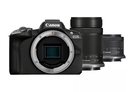 KIT CANON CAMARA MIRRORLES EOS R50 INCLUYE LENTES CANON 18-45mm y 55-210mm