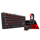Kit Gaming Teclado Mecanico, Mouse, MousePad, Headset K552-BB Redragon